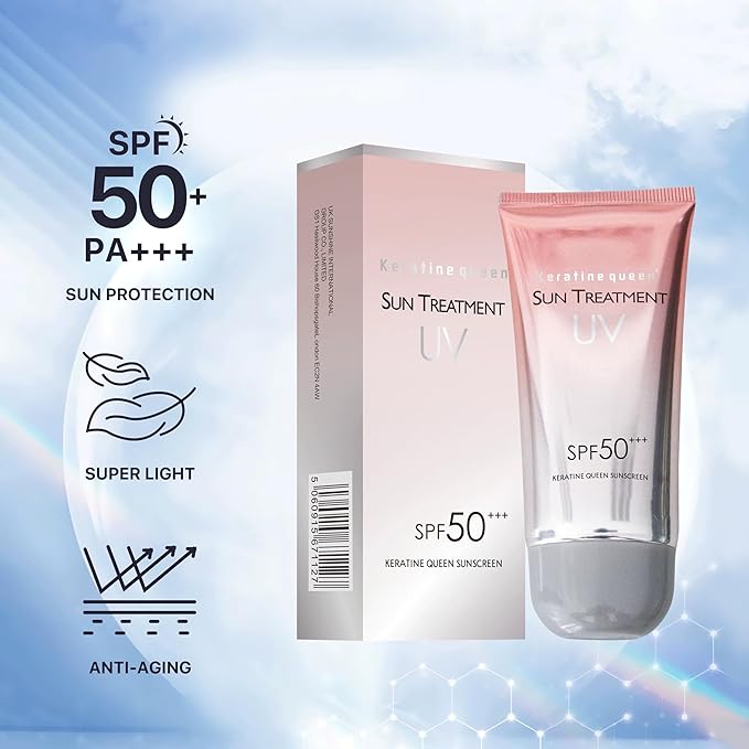 Style Tree Keratine Queen Sun Treatment UV SPF 50+++ Sunscreen ? Whitening &amp Anti-Aging Cream for Face &amp Body Water-Resistant 60ml