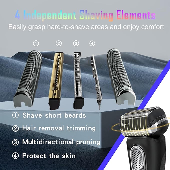 92B Series 9 Electric Shaver Replacement Heads Compatible with Braun Series 9 Electric Razors 290cc 9291cc 9370cc 9293s 9385cc 9390cc 9330s 9296cc Shavers