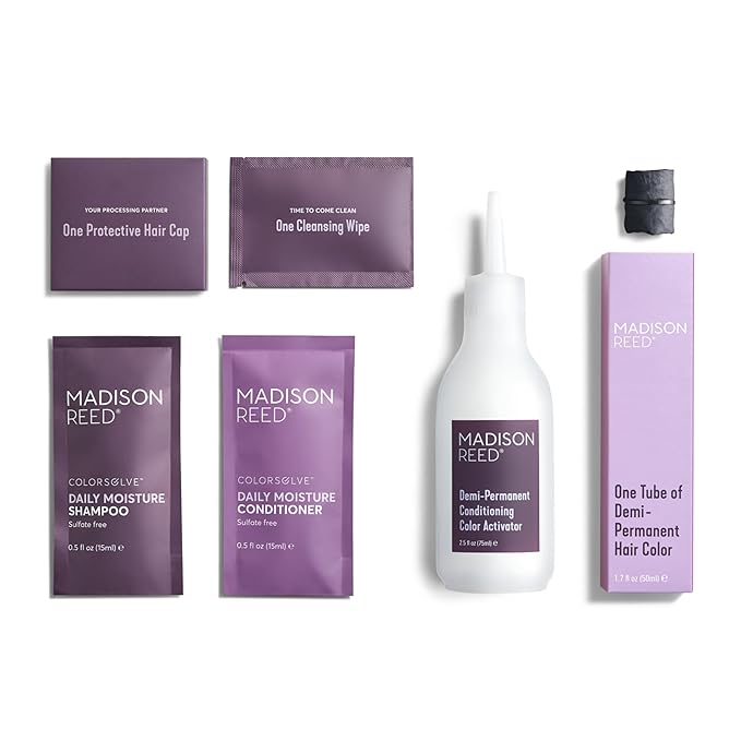 Madison Reed colorwonder Demi-Permanent Hair Color Effortless At-Home Hair Dye Ammonia-Free Cruelty-Free Jetset Black (2N True Black) Pack of 2