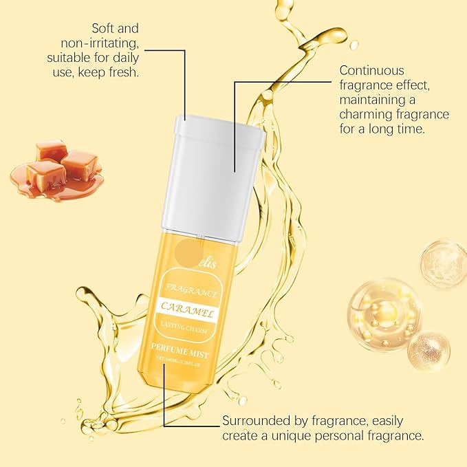 Exquisite Caramel Scented Perfume Spray - Long-lasting Fresh &amp Natural Fragrance(3PCS)