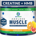 BioTrust Ageless Muscle Builder - Creatine HMB Powder with Vitamin D3 &amp Betaine - Build &amp Preserve Naturally Declining Muscle Mass &amp Strength - Citrus Splash 30 Servings