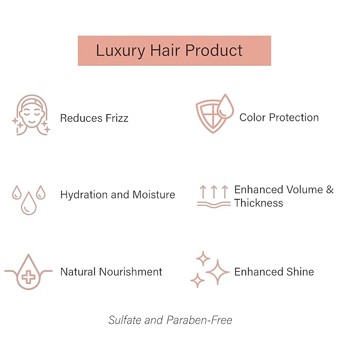 Gold Series Leave-In Hair Mask ? Argan Oil Hair Mask Enriched with Keratin ? Nourishing and Gently Detangling Leave In Conditioner Spray For Curly Frizzy or Damaged Hair 8.4 Fl.oz