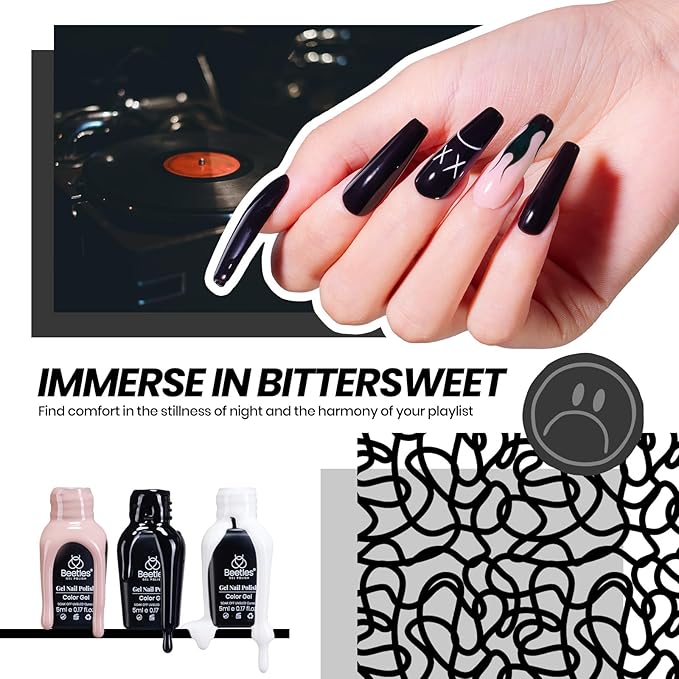 Beetles 69 Pcs Gel Nail Polish Kit with U V Light - 35 Colors Gel Polish Nail Kit with with Base &amp Glossy Top Coat Soak Off DIY Salon Beginner-friendly Manicure Nails Stuff Gifts for Women Teens G