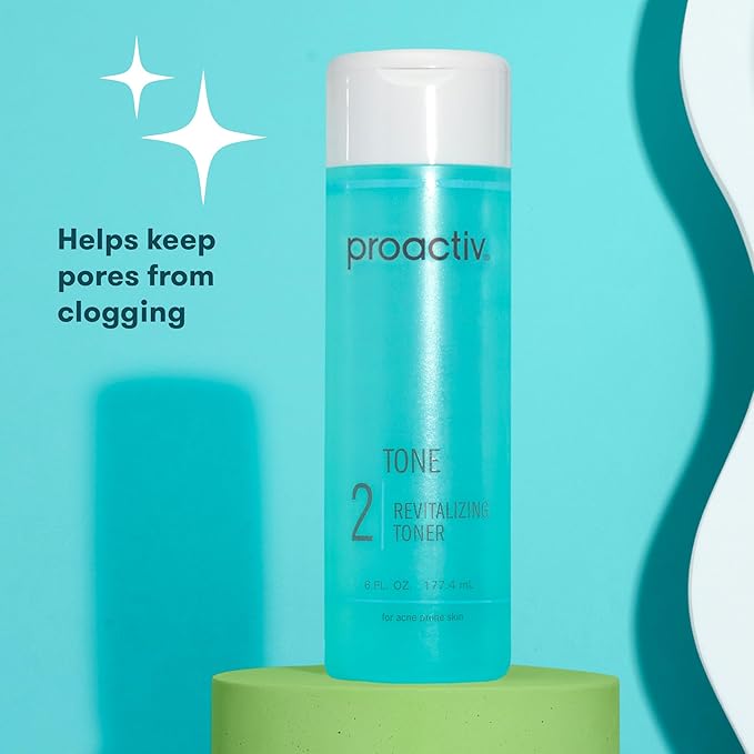 Proactiv Hydrating Facial Toner for Sensitive Skin Alcohol Free Toner for Face Care Pore Tightening Glycolic Acid and Witch Hazel Formula Acne to Balance &amp Remove Impurities Light Teal 6 Fl Oz