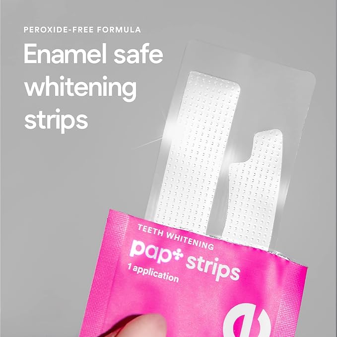 Hismile Teeth Whitening Strips for Sensitive Teeth Peroxide Free Dental White Strips Kit 28 Strips 14 Treatments