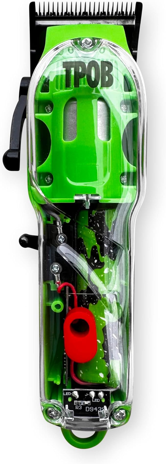 TPOB Slime 2 Barber Hair Clippers Trimmer Shaver Set for Men with Matte Green Case and X Fade Blade