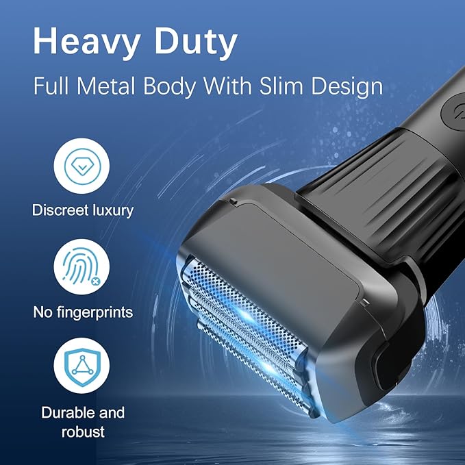 Electric Razor for Men 2-Speed 5-Blade Electric Shavers for Men Face Cordless Rechargeable Mens Foil Shaver Shaving Machine Wet Dry Men's Travel Razors for Man Close Shaving Face as Gift Black