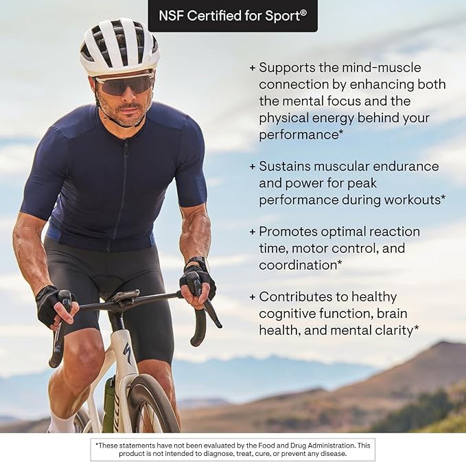 THORNE - Creatine + Alpha GPC - Micronized Creatine Monohydrate Powder - Support for Muscles &amp Cognitive Function* - for Women &amp Men - Watermelon Lemonade - NSF Certified for Sport - 30 Servin