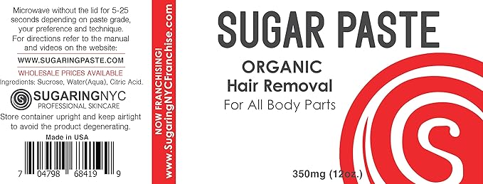 Hair Removal Paste at Home Kit - (Strips Applicator Sticks) Large350g (12oz.)