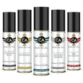 CA Perfume All Time Classic Men Set Impression of (Chanova Blue Platinself Mr. Spartan Aloura Homme Fire in Height) Fragrance Body Oil 10ml x 5