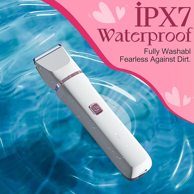 Pubic Hair Trimmer for Women White