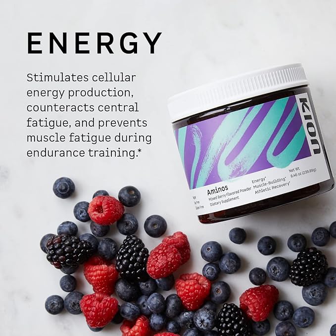 Kion Aminos Essential Amino Acids Powder - Essential Amino Acids Supplement for Muscle Recovery Essential Amino Energy EAAs Amino Acids Powder BCAA EAA BCAAs Amino Acids - 30 Servings Watermelon