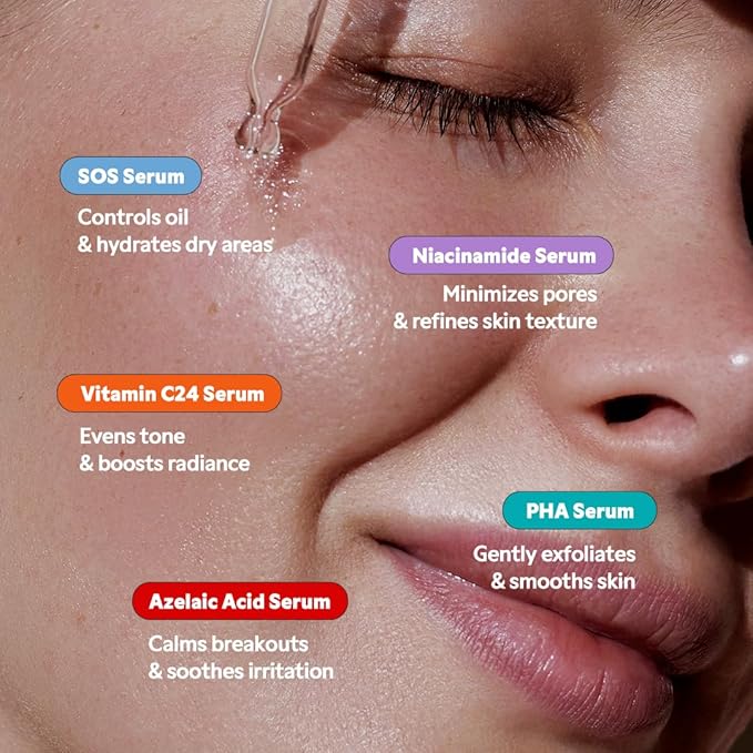 TIRTIR 5 drafts Power Serums Kit ? Korean Skin Care Set with Vitamin C Niacinamide Azelaic &amp Hyaluronic Acid Hydrating Serum Radiance Boost Nourishment Travel Essentials Skincare Gift