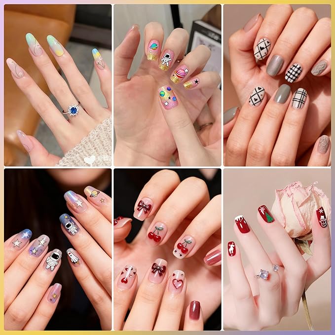 Biutee Nail Stamping Plate Set 12PCS Nail Art Stamp Plates 8PCS Stamping Nail Gel Polish Nail Stamper and Scraper Halloween Christmas Butterfly Leaves Bow Design Nail Stamping Kit with Storage Bag