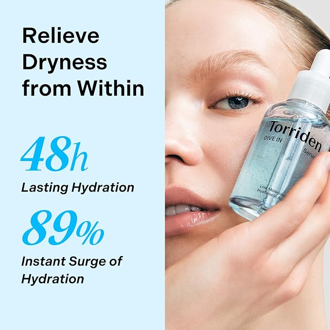Torriden DIVE IN Hyaluronic Acid Serum 50ml(1.69 fl.oz.) * 2 (Pack of 2) | Deep Hydration to Get Glow Skin | Hyaluronic Acid Panthenol Allantoin | Korean Facial Serum