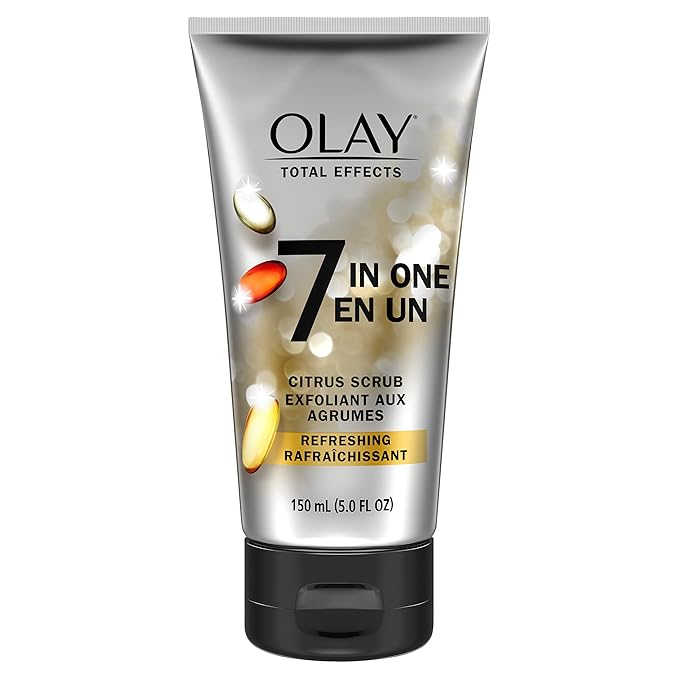 Olay Total Effects Citrus Facial Cleanser and Scrub 5.0 Ounces (Pack of 3)
