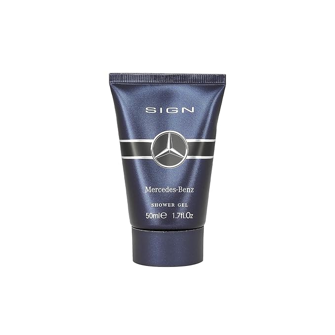 Mercedes Benz Sign Giftset - Mens Cologne Set - Shower Gel Body Wash and Perfume for Men - Cologne for Men - Violet Patchouli Fragrances - 3 Pc