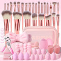 61Pcs Pink Makeup Brushes Set Professional Makeup Kit Multi-functional Makeup Tool Set with Case Facial Makeup Accessories Foundation Makeup Brush Kit Eye and Face Make up Brushes &amp Tools