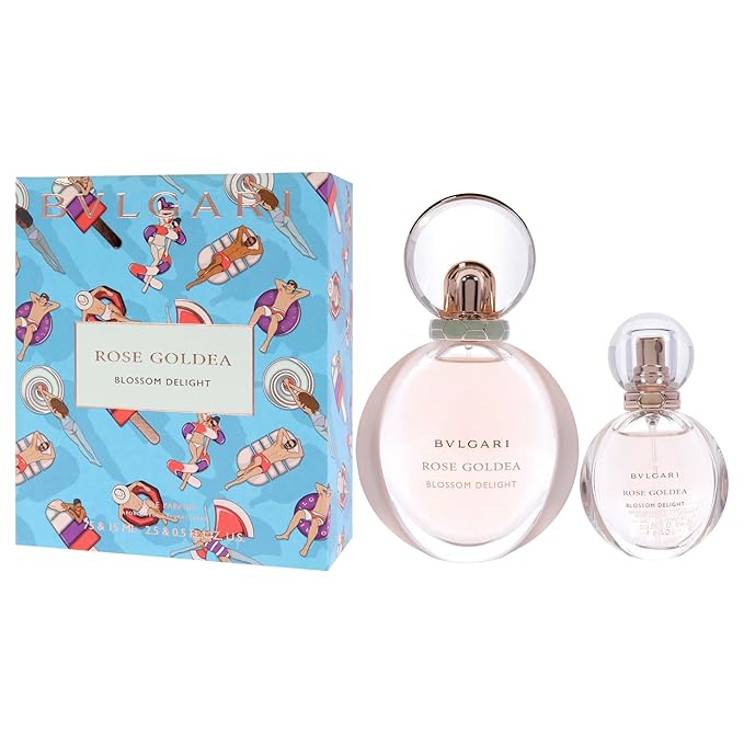 Bvlgari Rose Goldea Blossom Delight for Women - 2 Pc Gift Set 2.5oz EDP Spray 0.5oz EDP Spray