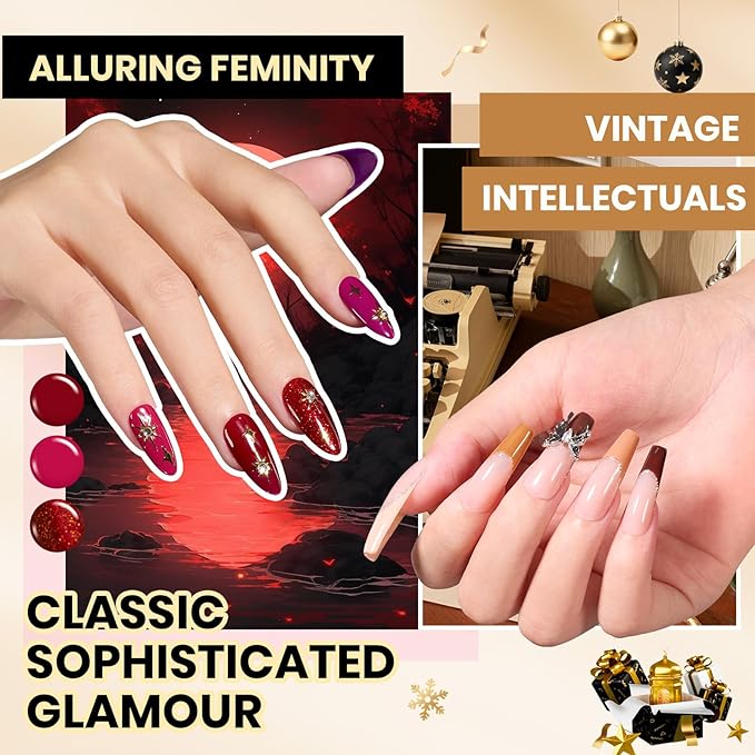 Beetles 110 PCS Gel Nail Polish Set 100 Colors Infinite Inspiration Gift Spree All Season Red Brown Green Black Gel Polish with 5Pcs Base Top Coat Soak off UV Gel for Manicure Lovers DIY at Home