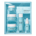 e.l.f. SKIN Holy Hydration! Hydrated Ever After Skincare Mini Kit Cleanser Makeup Remover Moisturizer &amp Eye Cream For Hydrating Skin Airplane-Friendly Sizes