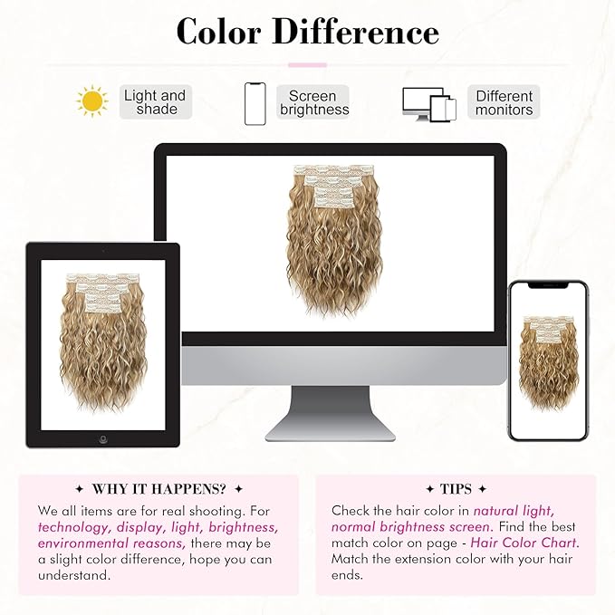 REECHO Clip in Hair Extensions 4PCS Hair Extensions 12 Short Curly Wavy Blonde hair extensions Invisible Lace Weft Natural Soft Hairpieces for Women ? Golden Blonde with Highlights