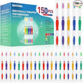 Navona 150 PCS Premium Individually Wrapped Bulk Toothbrush Pack Disposable Toothbrushes Kids Toothbrush Medium Soft Bristle Toothbrushes Ergonomics Handle Perfect for Travel Hotel Donation