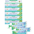 Auromere Ayurvedic Herbal Toothpaste Fresh Mint - Vegan Natural Non GMO Flouride Free Gluten Free with Neem &amp Peelu (4.16 oz) 5 Pack