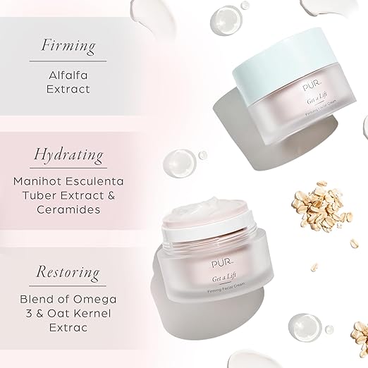 P?R MINERALS Firming Facial Cream Get a Lift by Triple-Action Lightweight Moisturizer for Face &amp Neck Tightens Sagging Skin &amp Restores Firmness for Fine Lines &amp Wrinkles - Non-Greasy &amp