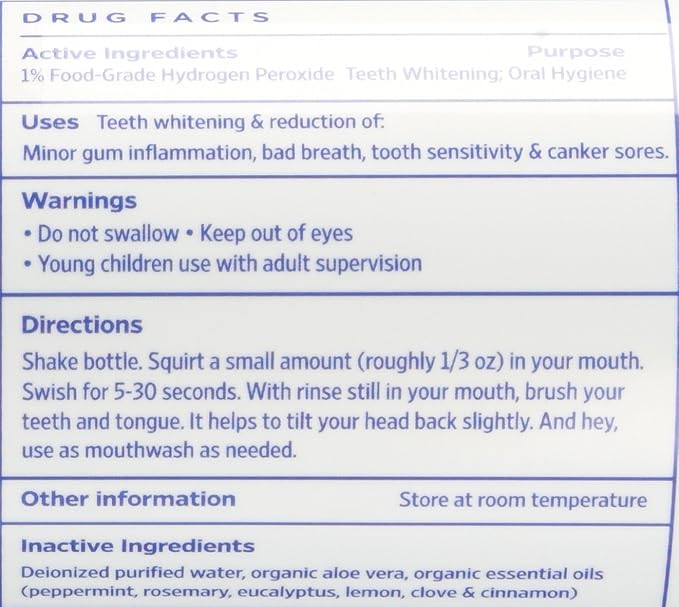 ESSENTIAL OXYGEN BRUSHING RINSEOG2PPRMNT 16 Fl Oz pack 3