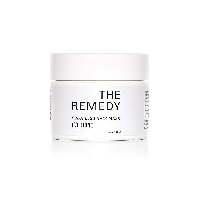 oVertone Haircare The Remedy Colorless Hydrating Mask with Shea Butter &amp Coconut Oil Cruelty-Free 8 oz