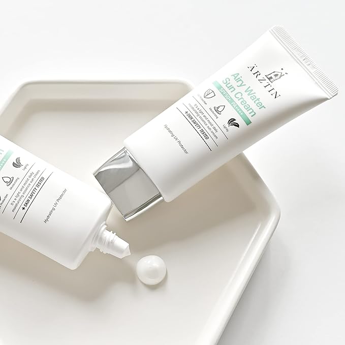 Airy Water SUN Cream SPF50+ PA++++ Lotion Type NO Whitecast Smooth Texture Light Finish Sun Lotion