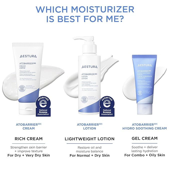 AESTURA ATOBARRIER365 Cream with Ceramides Korean Face Moisturizer for Barrier Repair | 120H lasting Hydration Ceramide Capsules Dry &amp Sensitive Skin Non-comedogenic 80 mL / 2.70 fl.oz.