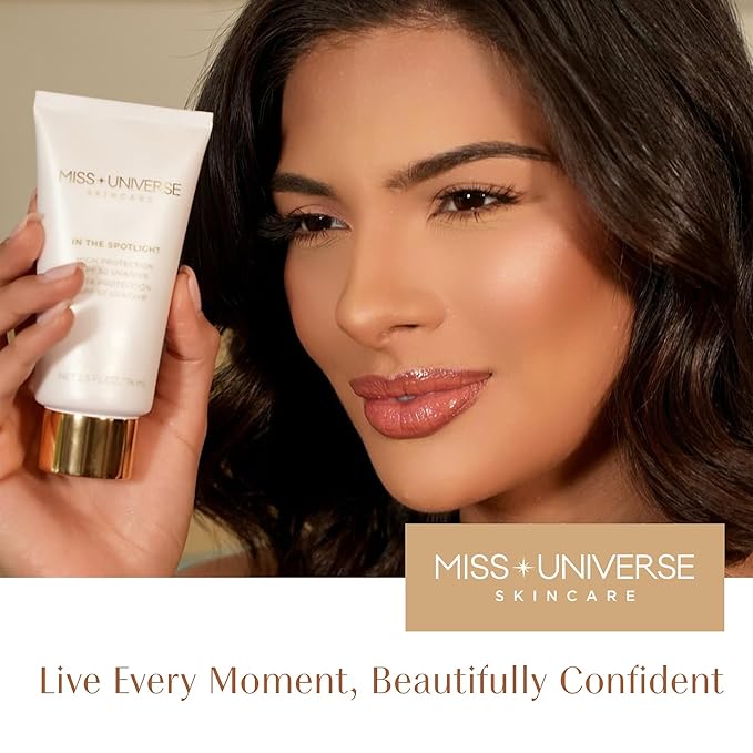 In The Spotlight SPF 50 Sun Protection and Skincare Enhancer Facial Skin Care Product with Hyaluronic Acid Sun Screen Protector for Faces Personal Face Sunscreen Regimen