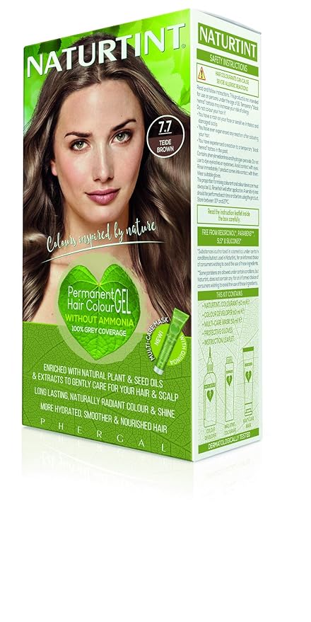 Naturtint Permanent Hair Color 7.7 Chocolate Caramel (Pack of 1) Ammonia Free Vegan Cruelty Free up to 100% Gray Coverage Long Lasting Results 5.6 Fl Oz