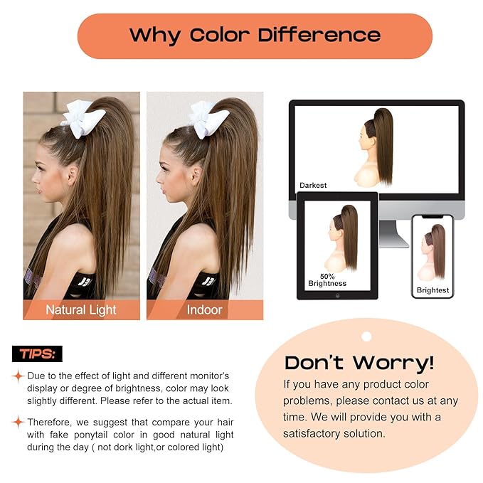 SEIKEA Cheer Ponytail Hair Piece 16 Ash Blonde Straight Cheerleader Hairpiece Ponytail Extension for Cheerleader Competition Dance