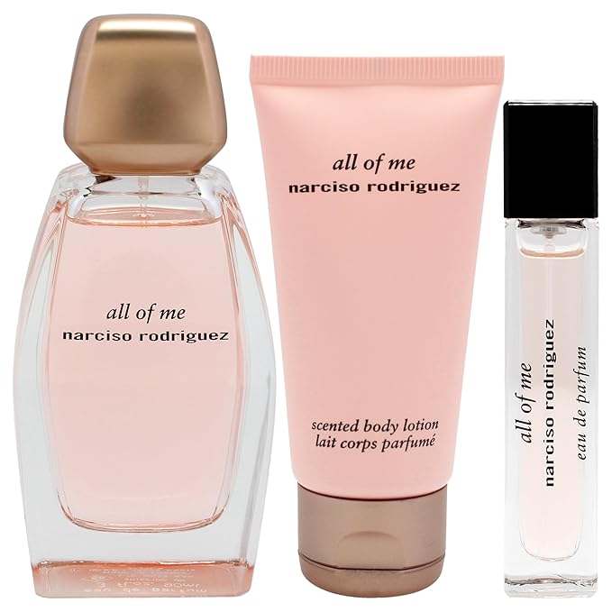 Narciso Rodriguez All Of Me for Women - 3 Pc Gift Set 3.3oz EDP Spray 1.6oz Body Lotion 0.33oz EDP Spray