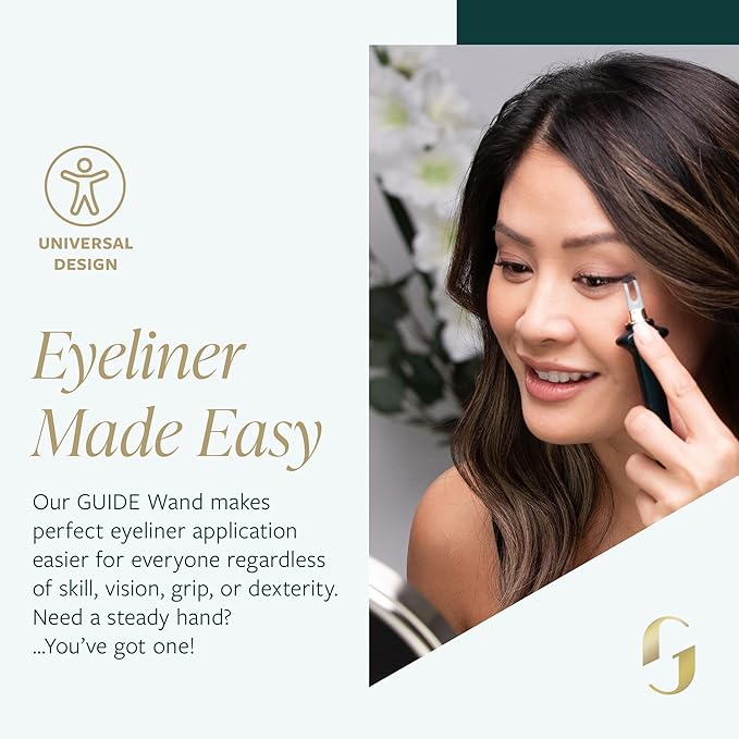 Guide Beauty GUIDE Wand Easy Tightlining &amp Winged Eyeliner Multi-Use Universal Design Cosmetic Tool for Eye &amp Lip Liner Ideal for Make-up Novices Limited Vision or Hand Dexterity