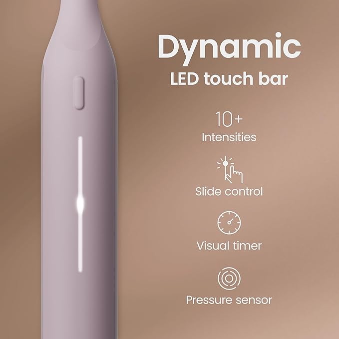 Quip Ultra Next Generation Smart Toothbrush - Timed Electric Toothbrush with Case - Replaceable Brush Head Soft Bristles Silicone Handle 30-Day Battery Life - Travel Toothbrush - Dusk