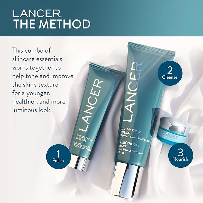 Lancer Skincare The Method: Cleanse Face Cleanser Daily Face Wash with Salicylic Acid Normal or Combination Skin 4.05 Fluid Ounces