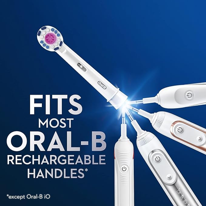 Oral-B 3D White Replacement Brush Heads for an Oral-B Electric Toothbrush Pack of 6