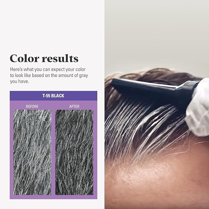 Just for Men Hair Color - Touch of Gray Black-Gray. 3 Pack