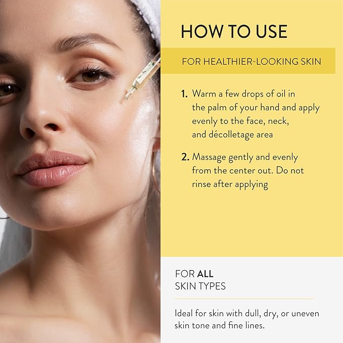 Lancer Skincare Omega Hydrating Oil with Ferment Complex Daily Facial-Oil Moisturizer Serum with Turmeric 1 Fluid Ounce