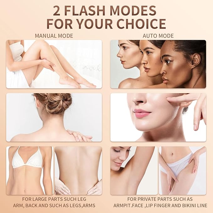 IPL Hair Removal Device for Women and MenPainless Home Use IPL Beauty Device For Home Use For Underarm facial hair below the chin line and legs.(Candy Pink/White 199 * 76.5 * 46.5mm)