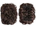 EARSHOT Hair Buns Hair Piece Synthetic Messy Bun Wig Hair Pieces Wavy Curly Bun Ponytail Hair Extensions Bun Hair Comb Women Bun Wig Hair Accessories For Girls (Color : 4)