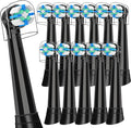 12 Count IO Replacement Heads Compatible with Oral B IO 2/3/4/5/6/7/8/9/10 Series Electric Toothbrushes Medium Softness Brush Heads Compatible with Oral B iO for Teeth and Gums Care (Black)
