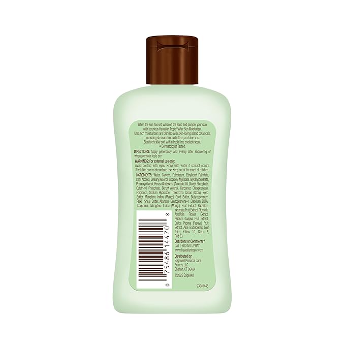 Hawaiian Tropic After Sun Lotion Lime Coolada Case 12 mini bottles | After Sun Care Travel Essentials Aloe Vera Lotion 2 fl oz each (Pack of 12)