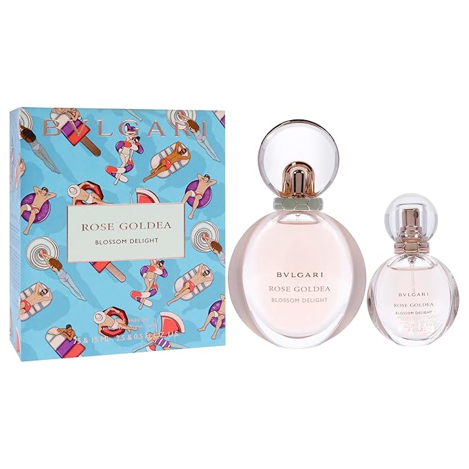 Bvlgari Rose Goldea Blossom Delight for Women - 2 Pc Gift Set 2.5oz EDP Spray 0.5oz EDP Spray