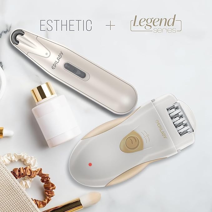 Epilady Epilator Bundle Full Body + Facial Epilator Combo: Legend 5 Full Body Epilators &amp Epilady Esthetic Facial Hair Removal Device Epilators for Women Hair Removal