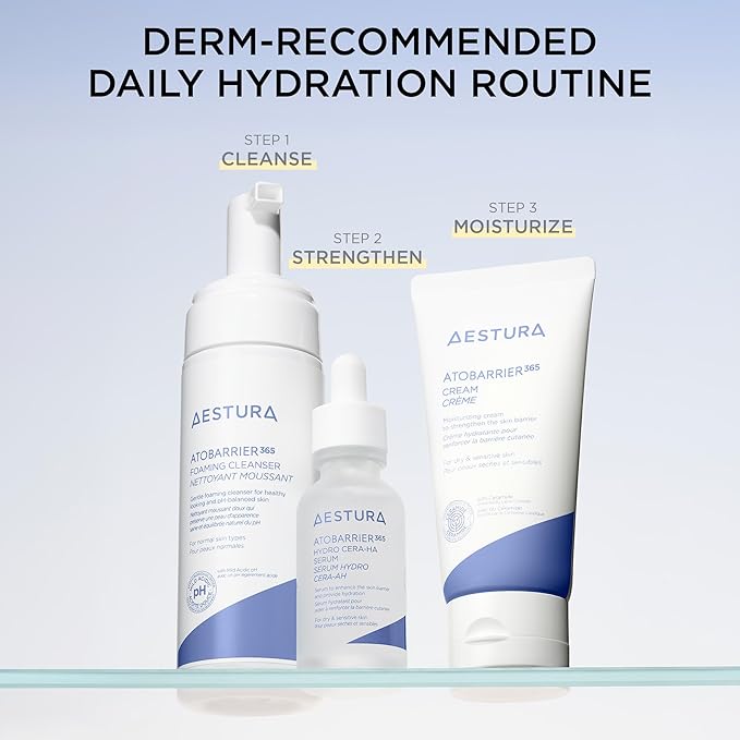 AESTURA ATOBARRIER365 Cream with Ceramides Korean Face Moisturizer for Barrier Repair | 120H lasting Hydration Ceramide Capsules Dry &amp Sensitive Skin Non-comedogenic 80 mL / 2.70 fl.oz.